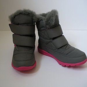 Sorel Waterproof Little Kids Sz 13 Grey/Pink Boots